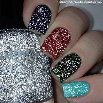 KBShimmer Out of Sequins Reflective Nail Polish Topper 0.5 oz Full Sized Bottle