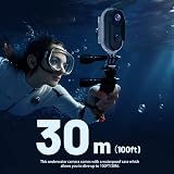 4K Mini Action Camera 128GB Thumb POV Portable Body Cam Wearable Video Recorder with IPX7 Waterproof Underwater Camcorder, Helmet Mount, Magnetic Sport DV for Bike Cycling, Pet, Vlogging(Black) - 4