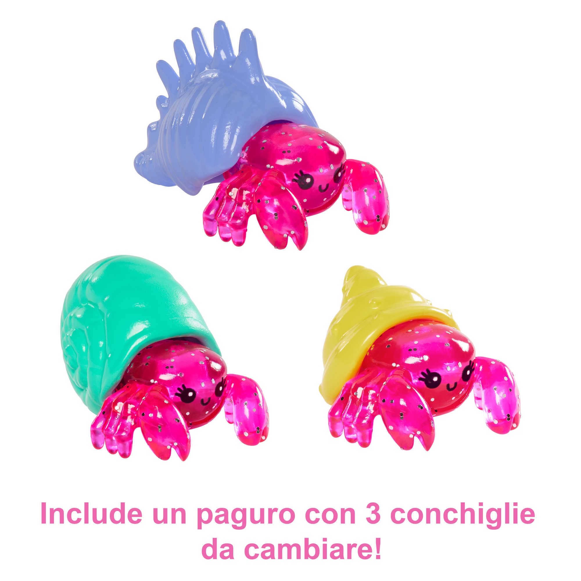Barbie - Sirene Playset con bambola Chelsea Sirena, 4 cuccioli, area giochi con barriera corallina, passeggino e accessori, Giocattolo per Bambini 3+ Anni, HHG58