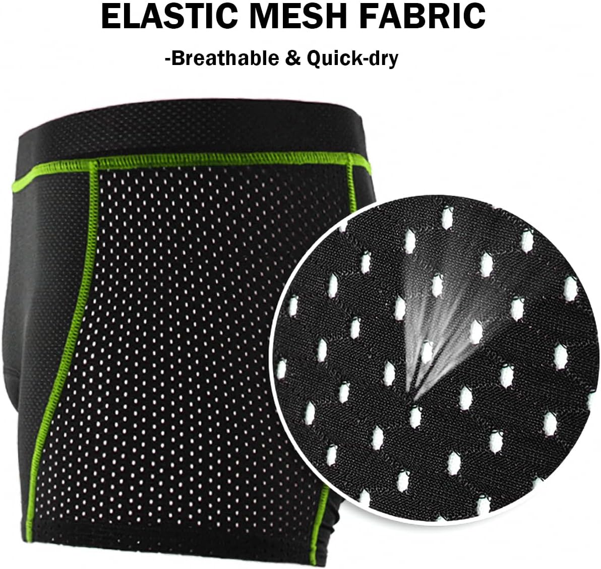 NuCamper Men's Cycling Underwear Biking Shorts 5D Gel Padded MTB Liner Breathable Quick-dry Mountain Bike Riding Undershorts - Image 4