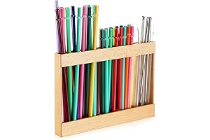 Straw Storage: Wooden Straw Holder for Kitchen Counter - Reusable Tumbler Straw Organizer for Cupboard