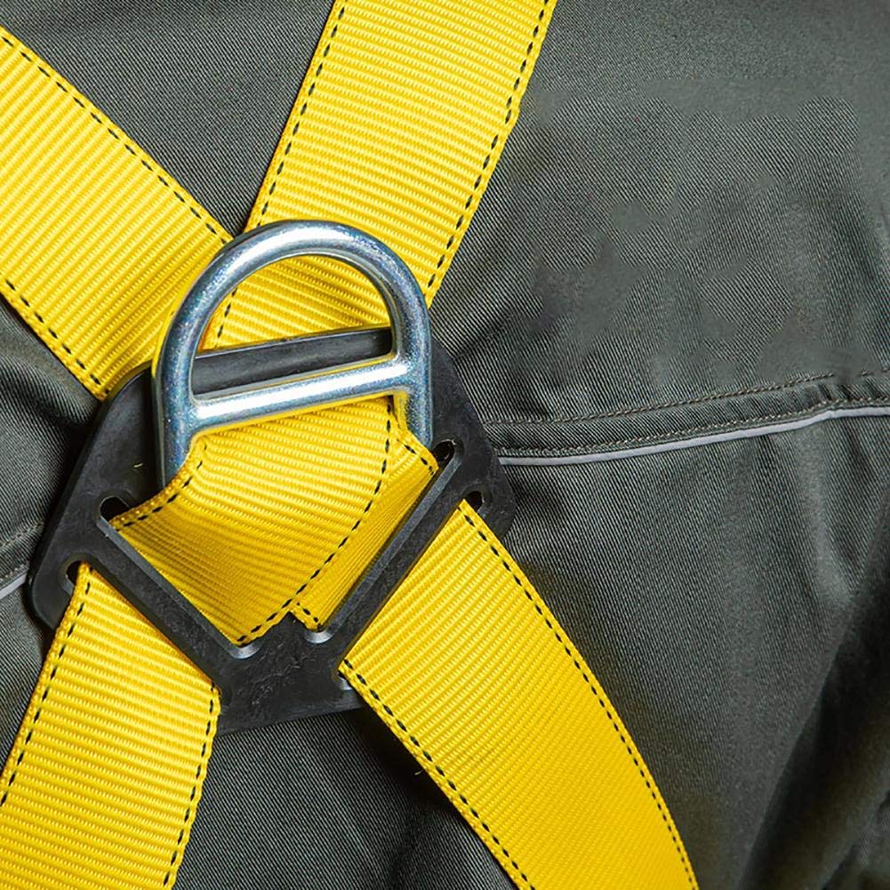 Harnais de sécurité antichute, kit de sécurité pour Harnais de Toit, kit de Harnais Industriel Complet à Cinq Points, Ceinture réglable avec Longe à Crochet Absorbant Les Chocs Needed