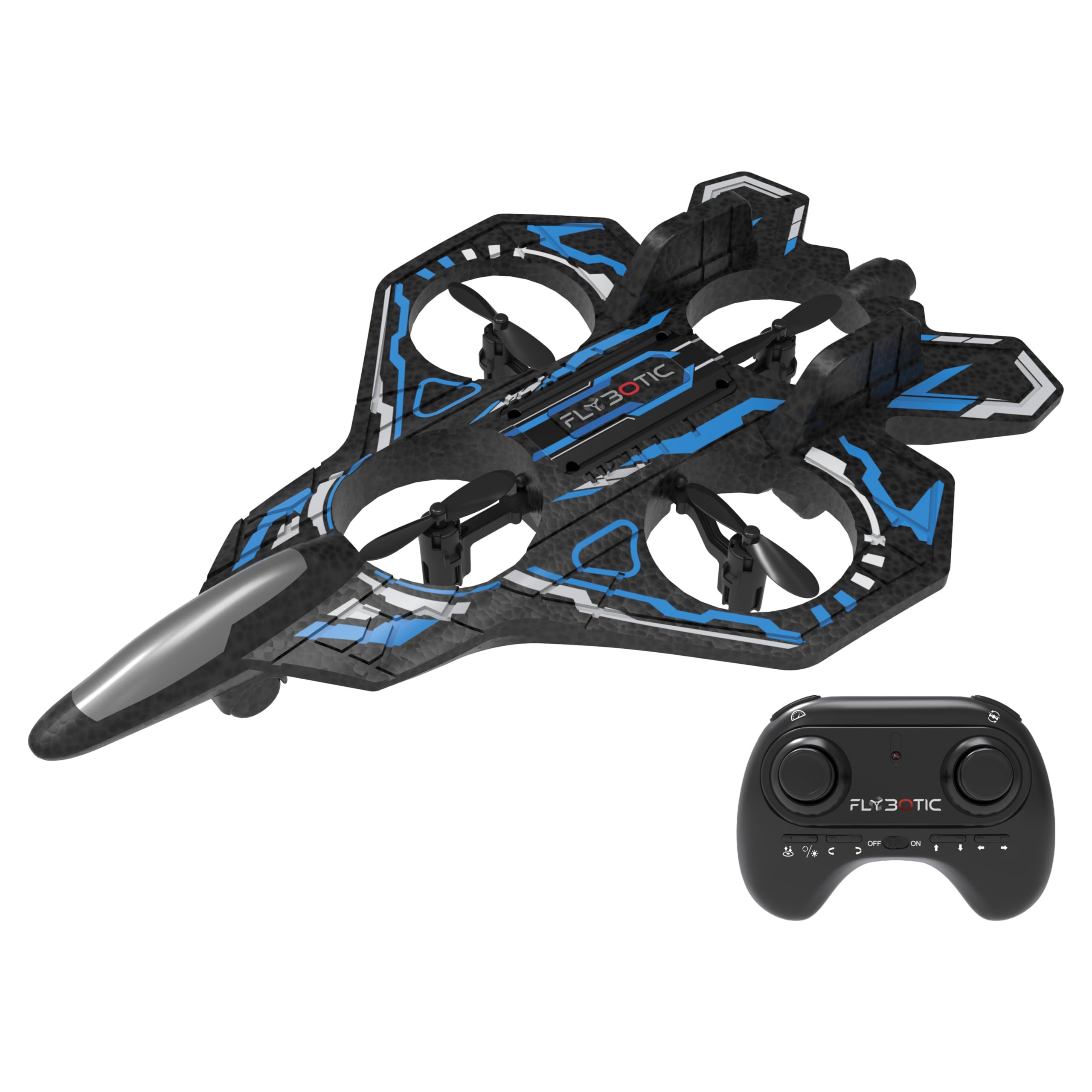 Silverlit - Flybotic - Turbo Plane - Zdalnie sterowany samolot 2 w 1 - Looping 360° - Automatyczne start - 2,4 GHz