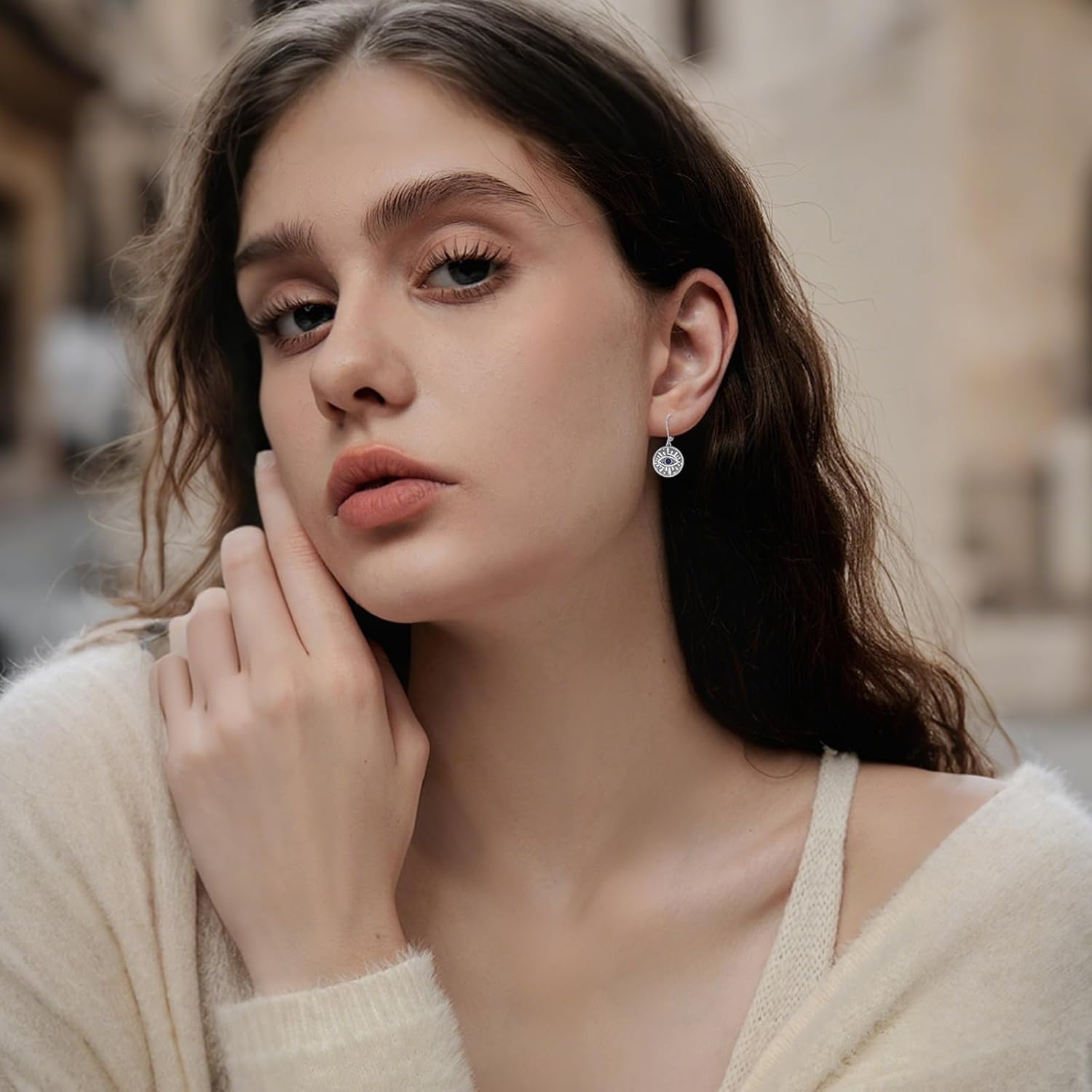 Evil Eye Earrings for Women Men Protection Jewelry Gifts - Image 3