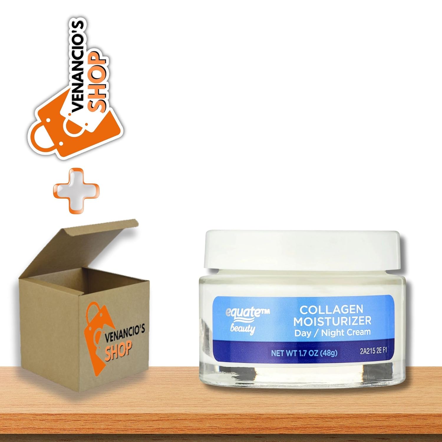 Equate Beauty Collagen Moisturizer Day/Night Cream, Reduce