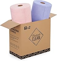 Vista 10 de Fantasticlean Rollo de paño de limpieza de microfibra, paquete de 75 toallas de microfibra extraíbles, 12 x 12 pulgadas, reutilizables, lavables