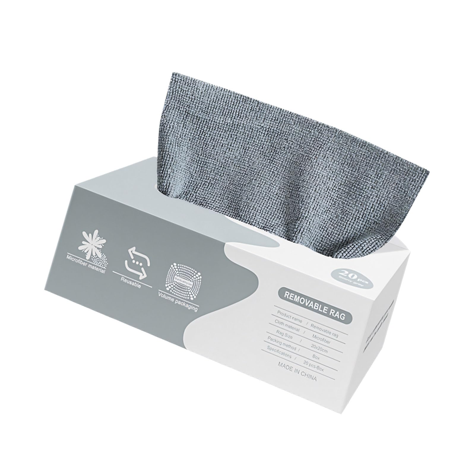hogtnd Powerful Absorbent Cleaning Cloths for Kitchen Oil Stains, Glass Polishing and Sensitive Surface Care Multi-Purpose Cleaning Cloths