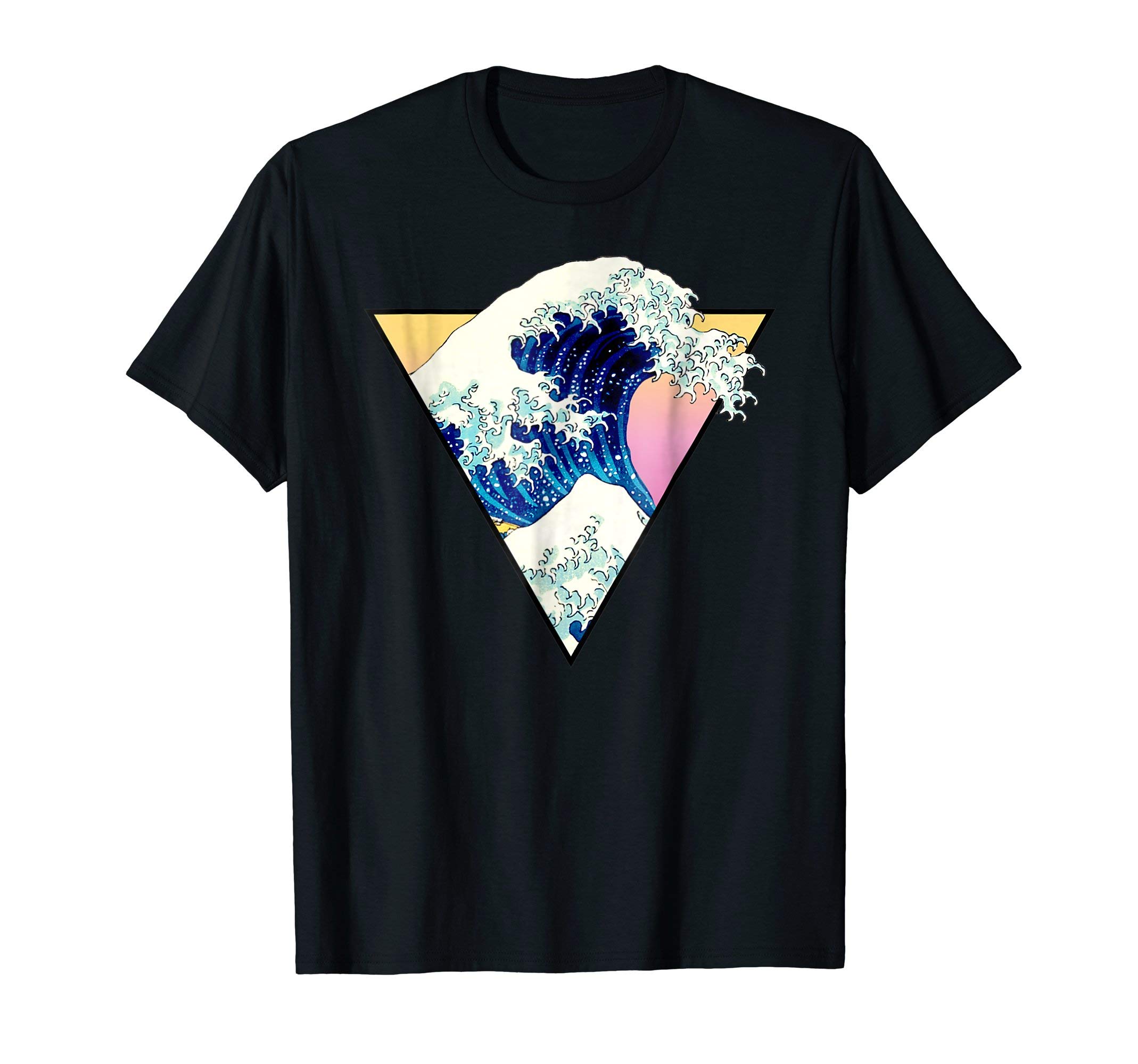 Vapor Wave Japanese Anime Manga Otaku ShirtsAesthetic Anime Great Wave T-Shirt - Retro Anime Tee