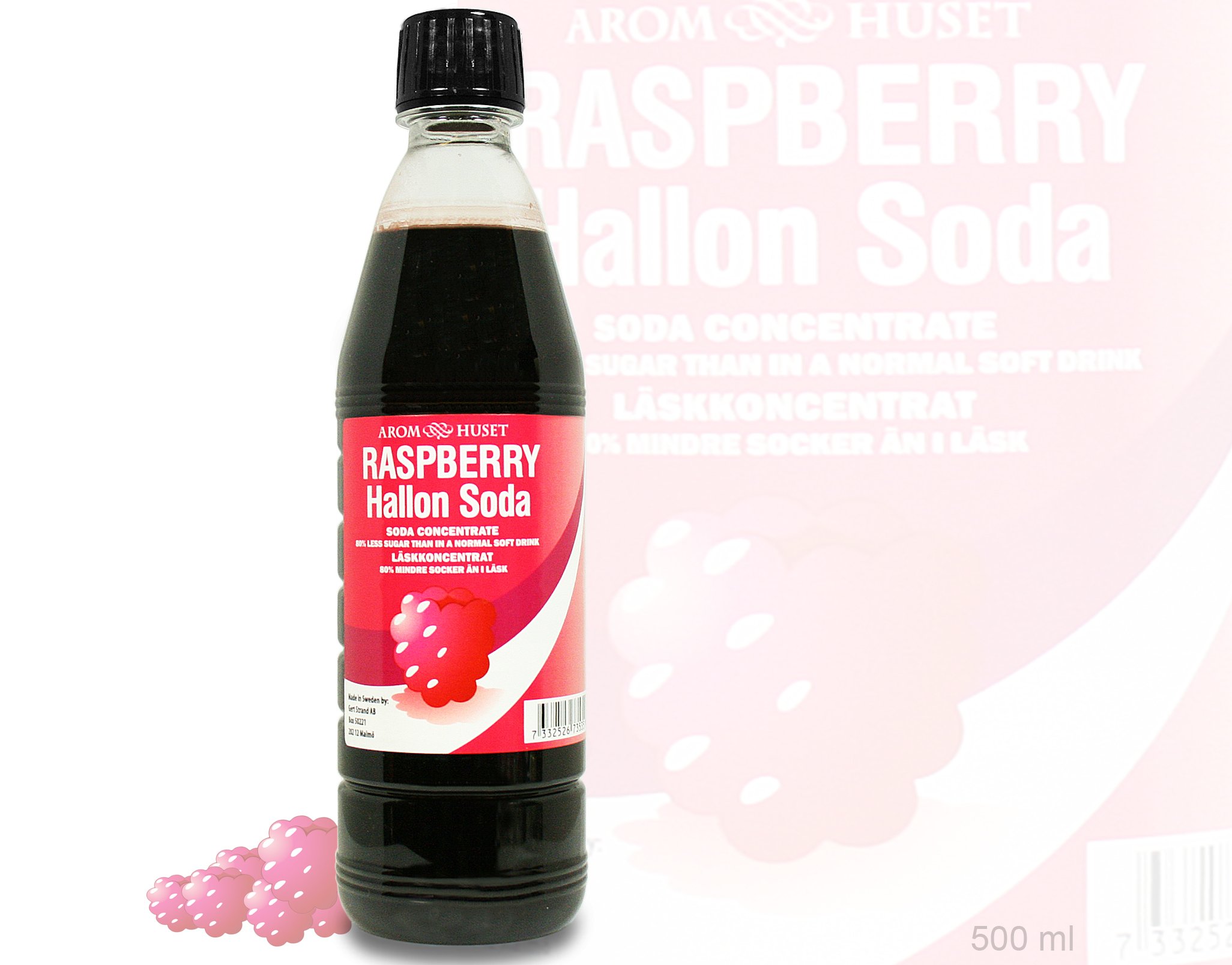 Buy Raspberry Soft Drink Syrup 500 ml. Drink Mixer for Sparkling Water