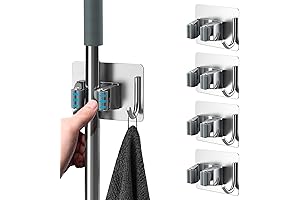 Drill Free Wall Mounted Storage Hooks - No More Clutter!