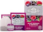 AHMAD TEA Mixed Berries & Herbal d'Hibiscus Tea,20 Nombre