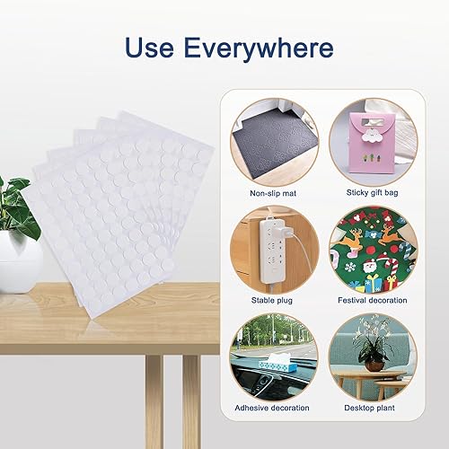 Miniatura 7 de ORD OF SP Pegatina adhesiva, 420 masillas fuertes para pósteres (0.8 pulgadas0.787 in), masilla de museo extraíble, masilla de montaje redonda sin