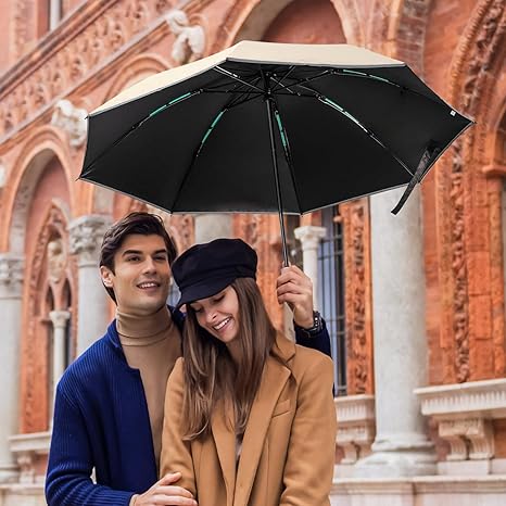 Automatic Reverse Umbrella 8-Bone Windproof, Portable Men And Women Foldable Umbrella for Rain And Sun