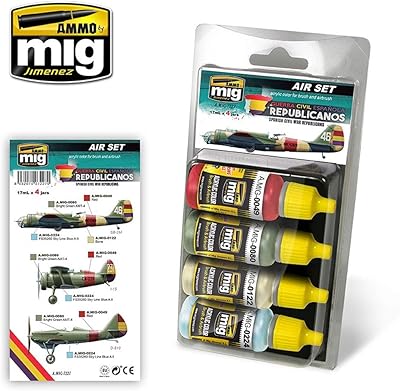 Ammo By Mig Jimenez Acrylics - Spanish Civil War Republicans (4 Jars, 17ML Each) - AMIG7227