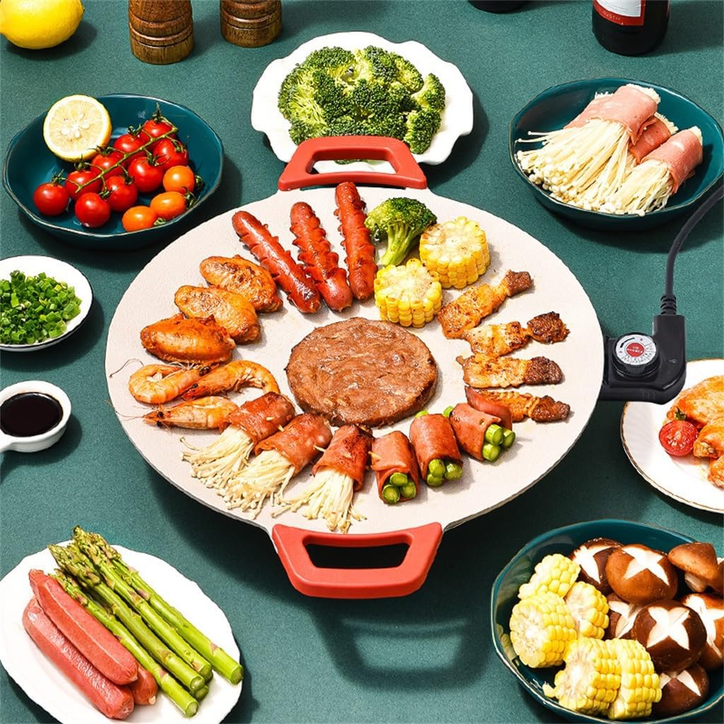 Home Electricity Baking Tray Multi-functional Electric Barbecue Oven Non-stick Iron Plate Wok
