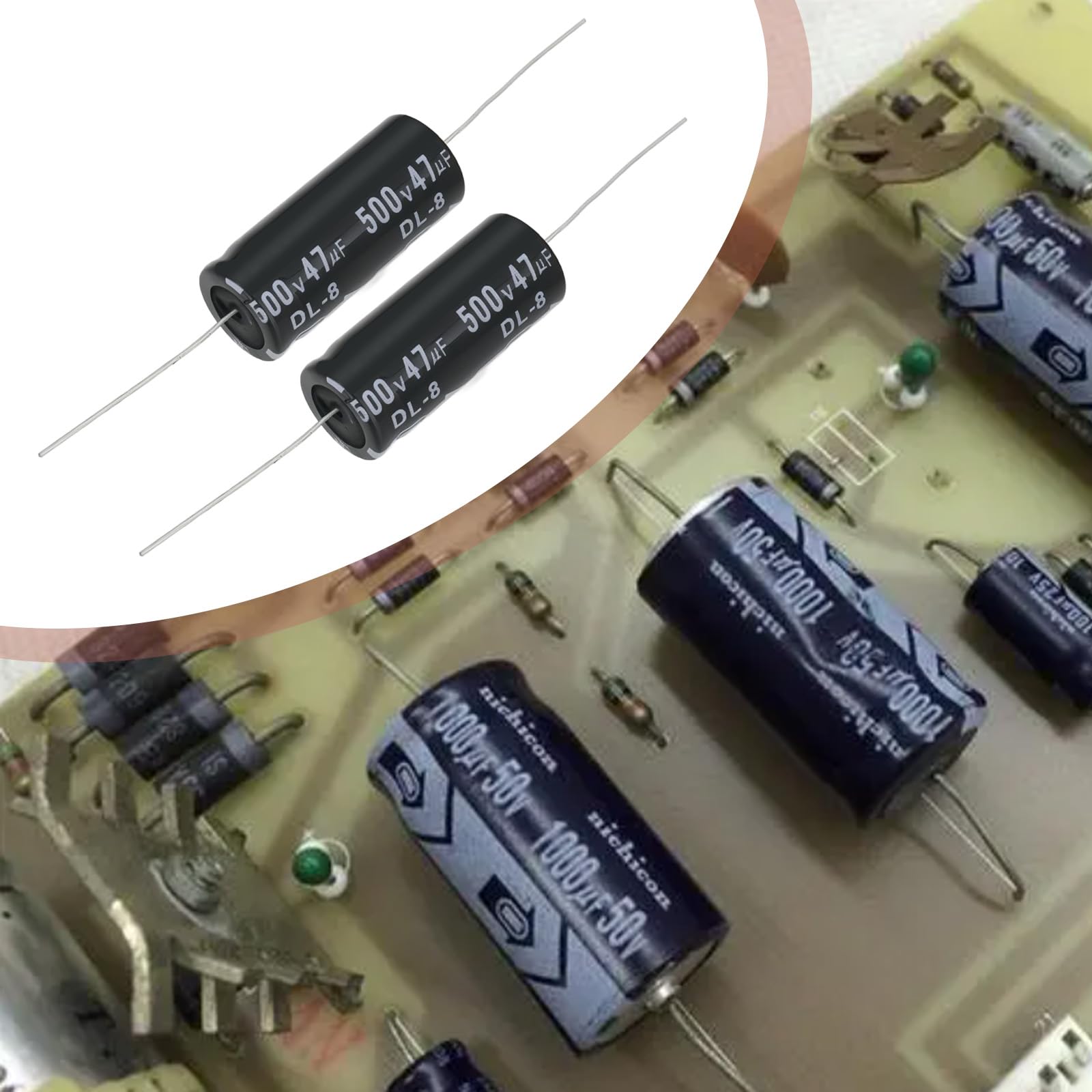 Beko Condizionatore Condensatore Elettrolitico Assiale F&T 22uF 500V 18x30mm - Nuovo, Per Amplificatori Valvolari E Riparazioni Abbattitore Di Temperatura - Foto 6