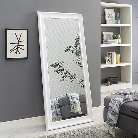 Amazon.com: Naomi Home Tall Mirror Full Body Oversize Mirror Smooth ...