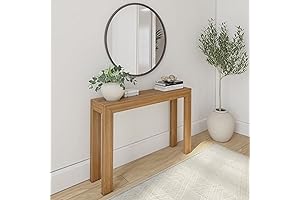 Sleek and Narrow: Plank+Beam's Modern Entryway Table for Space Optimization