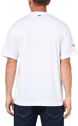 Lacoste Men's Printed Embroidered Cotton Jersey T-Shirt Printed Embroidered Cotton Jersey T-Shirt (Pack of 1)