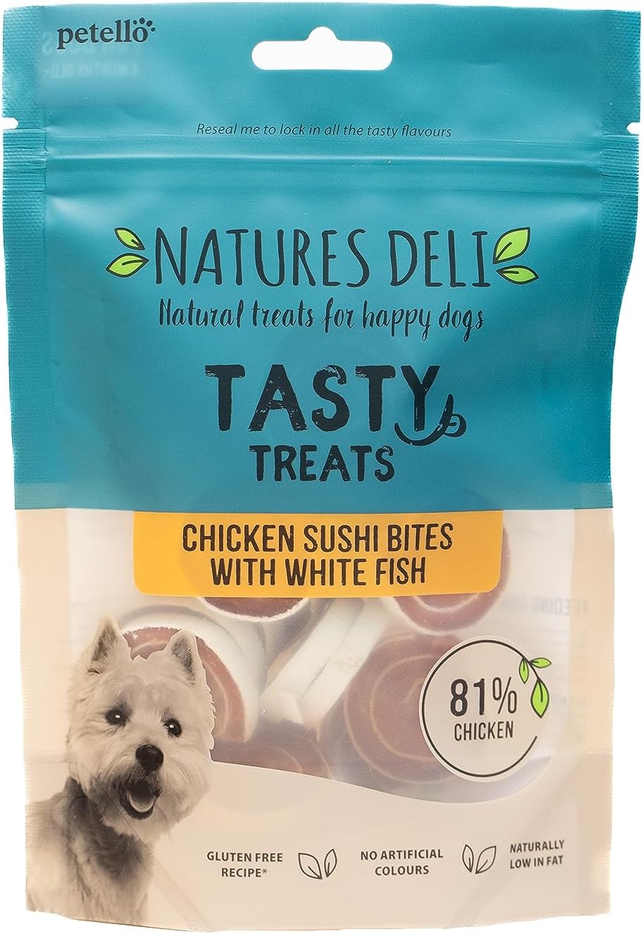 Natures Deli Chicken Balls Dog Treats, Gluten Free Low Fat Bitesize