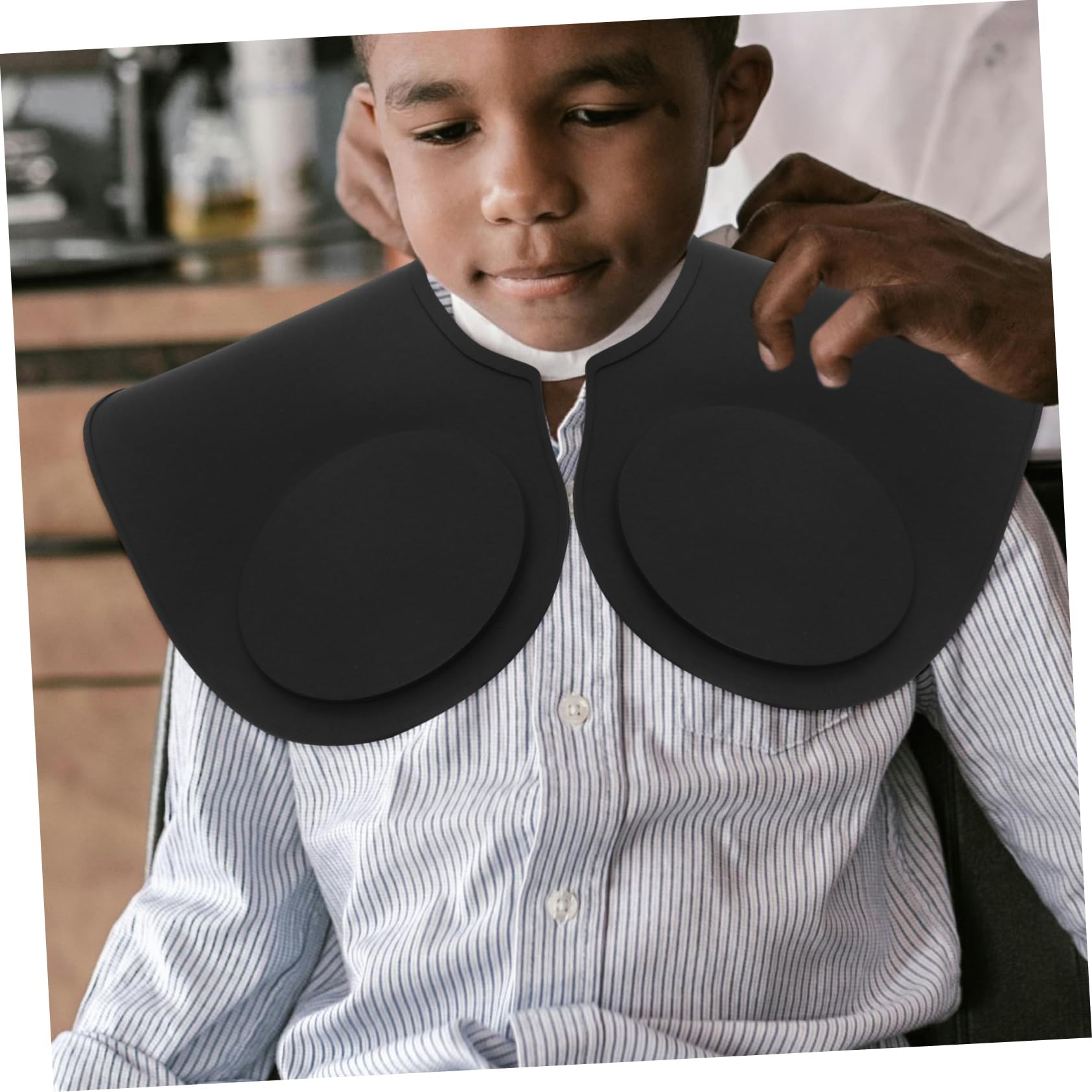 Capa de Silicona para Cortar Cabello en Peluquería, Protector de Cuello Cómodo y Resistente, Material Flexible y Duradero para Mujeres y Niños