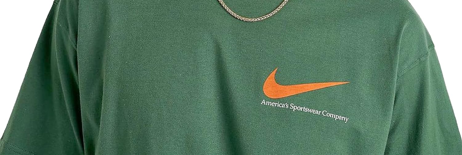 Nike Men's Sportswear Van Country T-Shirt Tee Top (US, Alpha, Large, Regular, Regular, Green)