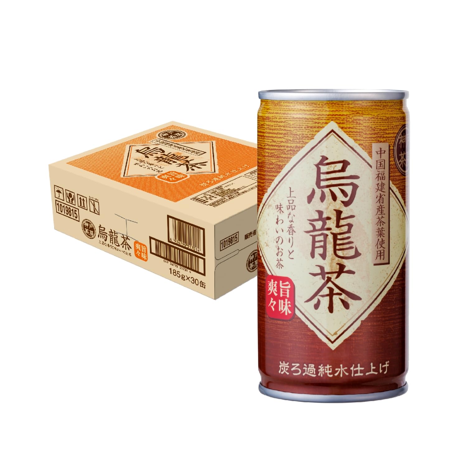Amazon.co.jp: 神戸茶房 烏龍茶 缶 185g × 30本 [ 無香料 無着色