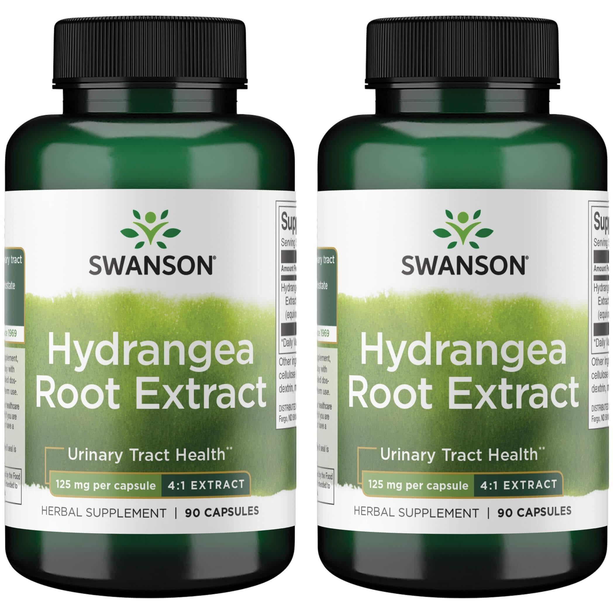 SwansonHydrangea Root Extract - Herbal Supplement Promoting Traditional Urinary Tract Health - May Support Prostate Health for Men - (90 Capsules) (2 Pack)