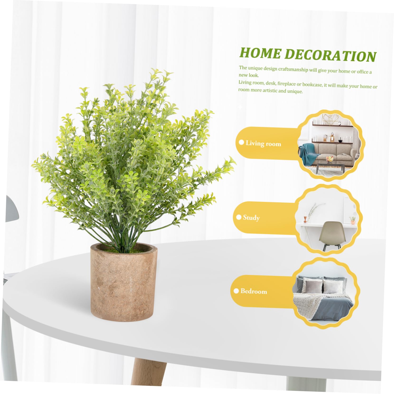 VALICLUD 3 Piezas Plantas Artificiales De Eucalipto Maceta De Imitación Decoración Plantas Maceta Hogar Delicadas para Mesa De Escritorio De Bonsái Simulado