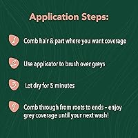 Vista 5 de Herbatint Retoque temporal del cabello, enmascara instantáneamente las raíces grises entre la coloración con el kit de cepillo de precisión fácil