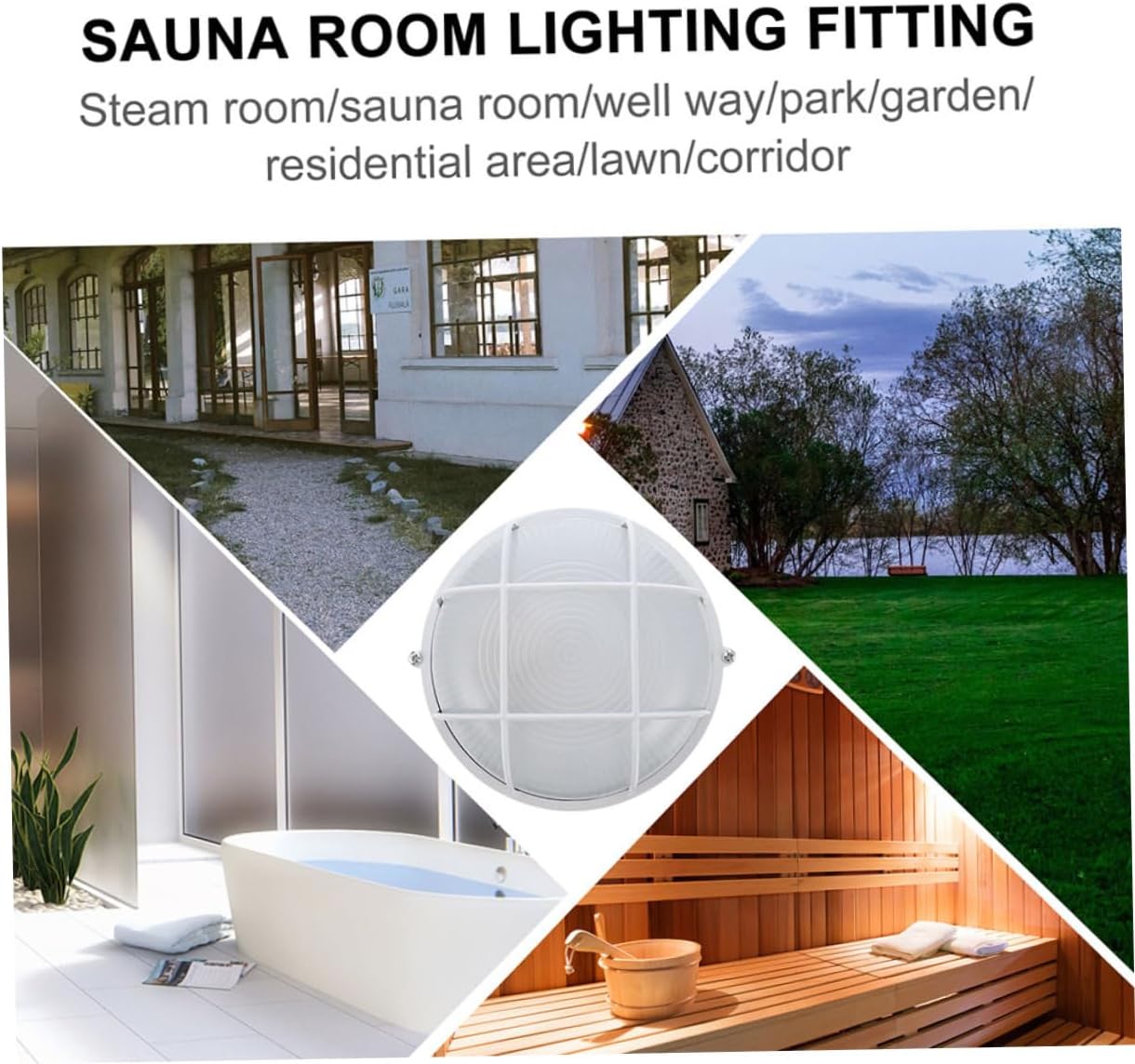 HANABASS 2Pcs Explosion Sauna Lamp Multi Use Wall Indoor Light for Corridor Steam Room Easy Installation Durable Die Cast for Home Lighting