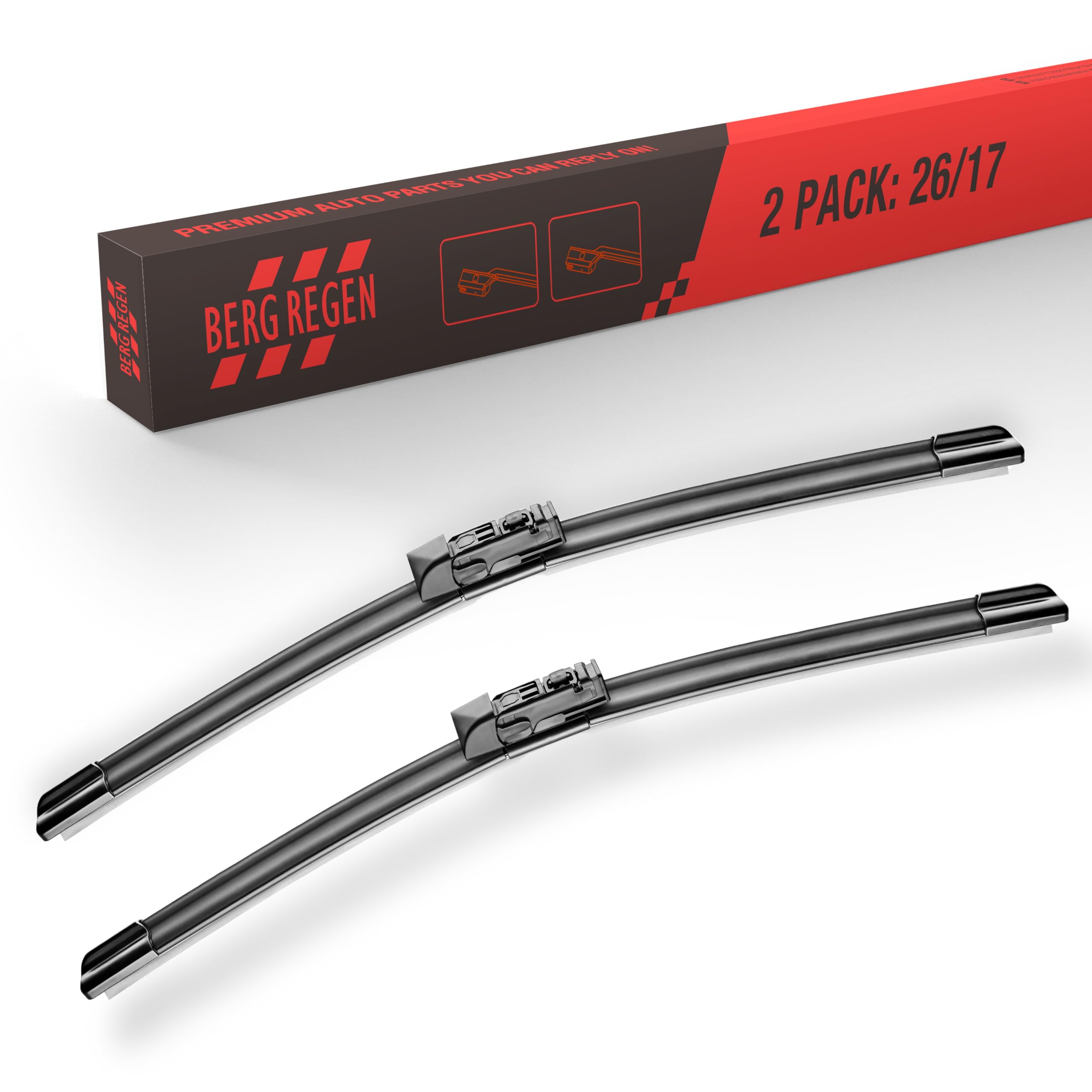 BERG REGEN 26"+17" Windshield Wiper Blades Replacement for Subaru Forester 2019-2023 Impreza 2017-2024 – Genuine OEM Quality (Set of 2)