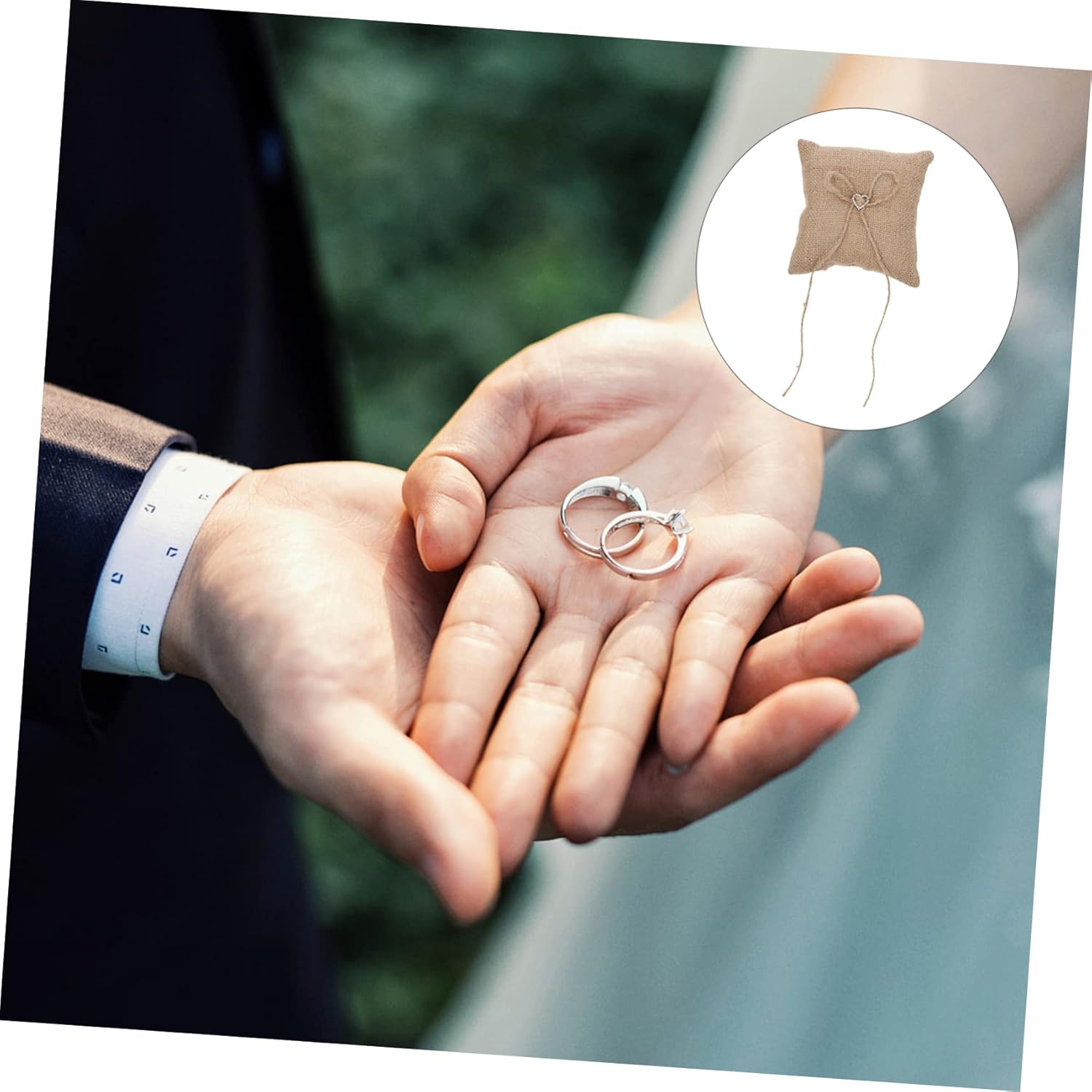 Alipis 5pcs Bowknot Pillow Elegant Lace Holder for Weddings Engagements and Anniversaries Romantic Design for Wedding Ceremony Charming and Decoration