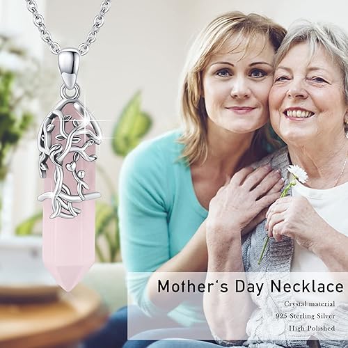 Miniatura 4 de OHAYOO Collar de calavera de plata de ley 925 con colgante de calavera y rosa, cristal de cuarzo negro, gótico, Halloween, joyería para mujeres y