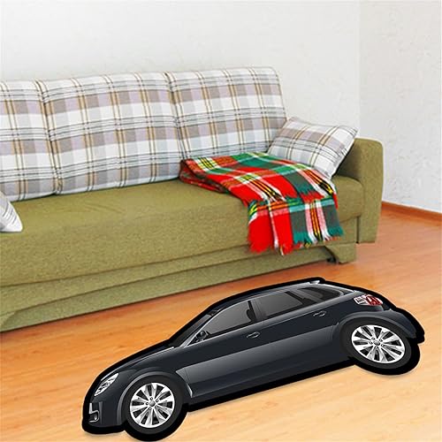 Miniatura 2 de Tapete personalizado para puerta con forma de automóvil, tapete de franela con foto personalizada, tapete de bienvenida para automóvil, divertido