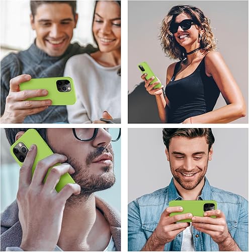 Miniatura 2 de Cordking Funda diseñada para iPhone 13 Pro Max, funda de silicona ultra delgada, a prueba de golpes, con forro de microfibra suave antiarañazos, 6.7