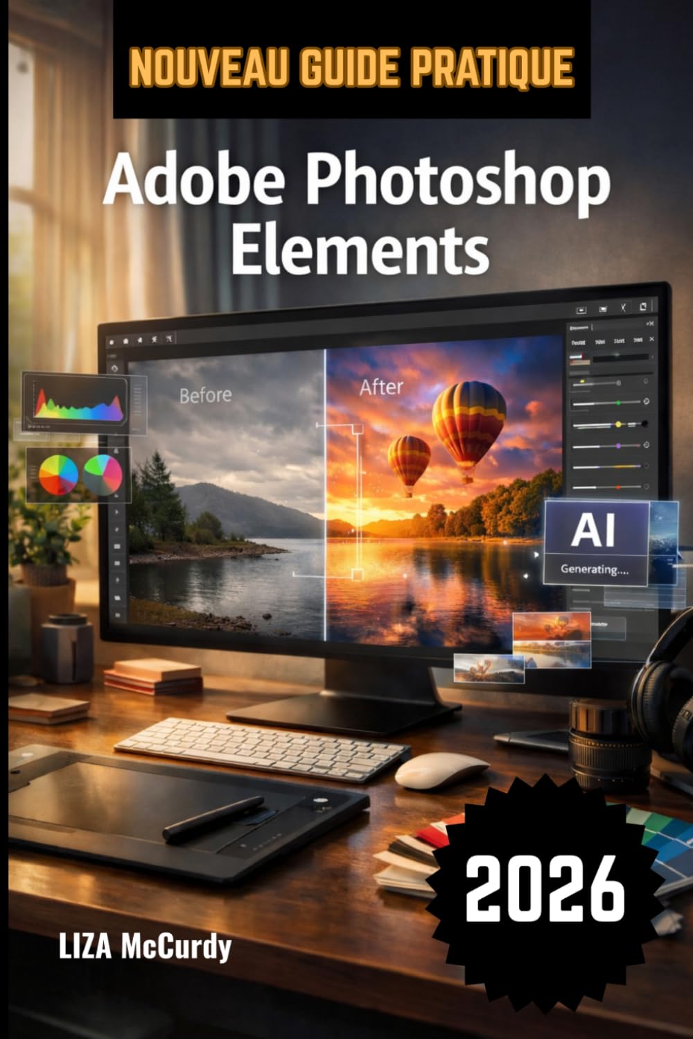 Adobe Photoshop Elements Guide de l'utilisateur 2026: Le guide complet étape par étape pour maîtriser facilement les outils d'IA, la retouche photo ... et les projets de conception graphique