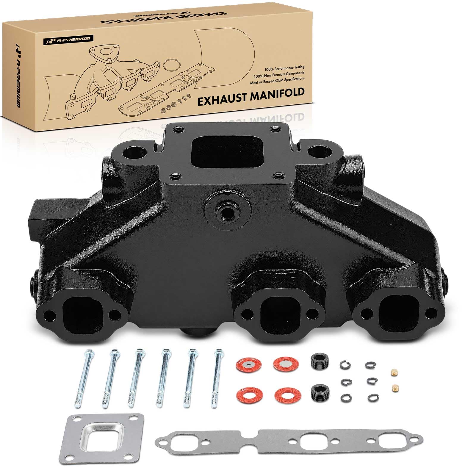 A-Premium Marine Exhaust Manifold with Hardware Kit Compatible with Mer-Cruiser 4.3L Engines 2022 & Newer Engines