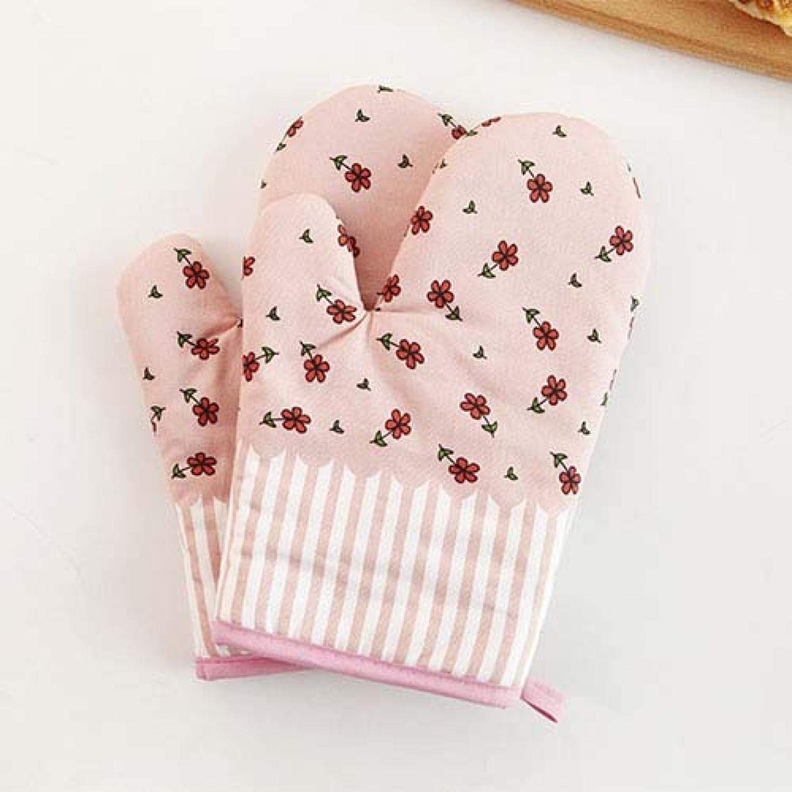 Rustic Style Thickened Lattice, Microwave Oven Heat Insulation Gloves, Microwave Oven Gloves, Anti-Scald Gloves, Cross-Border