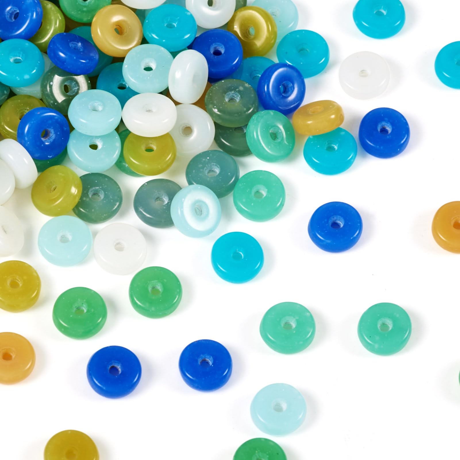 Perles en verre pour fabrication de bijoux fantaisie faits main