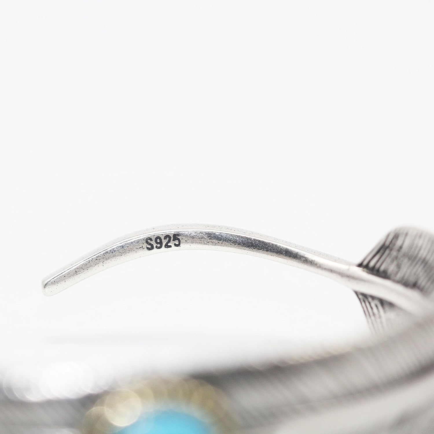 Innocence S925 Silver-Plated Antique Wide Feather Cuff Bracelet For Men Women Adjustable Retro Twisted Feathers Bracelets Gift Jewelry