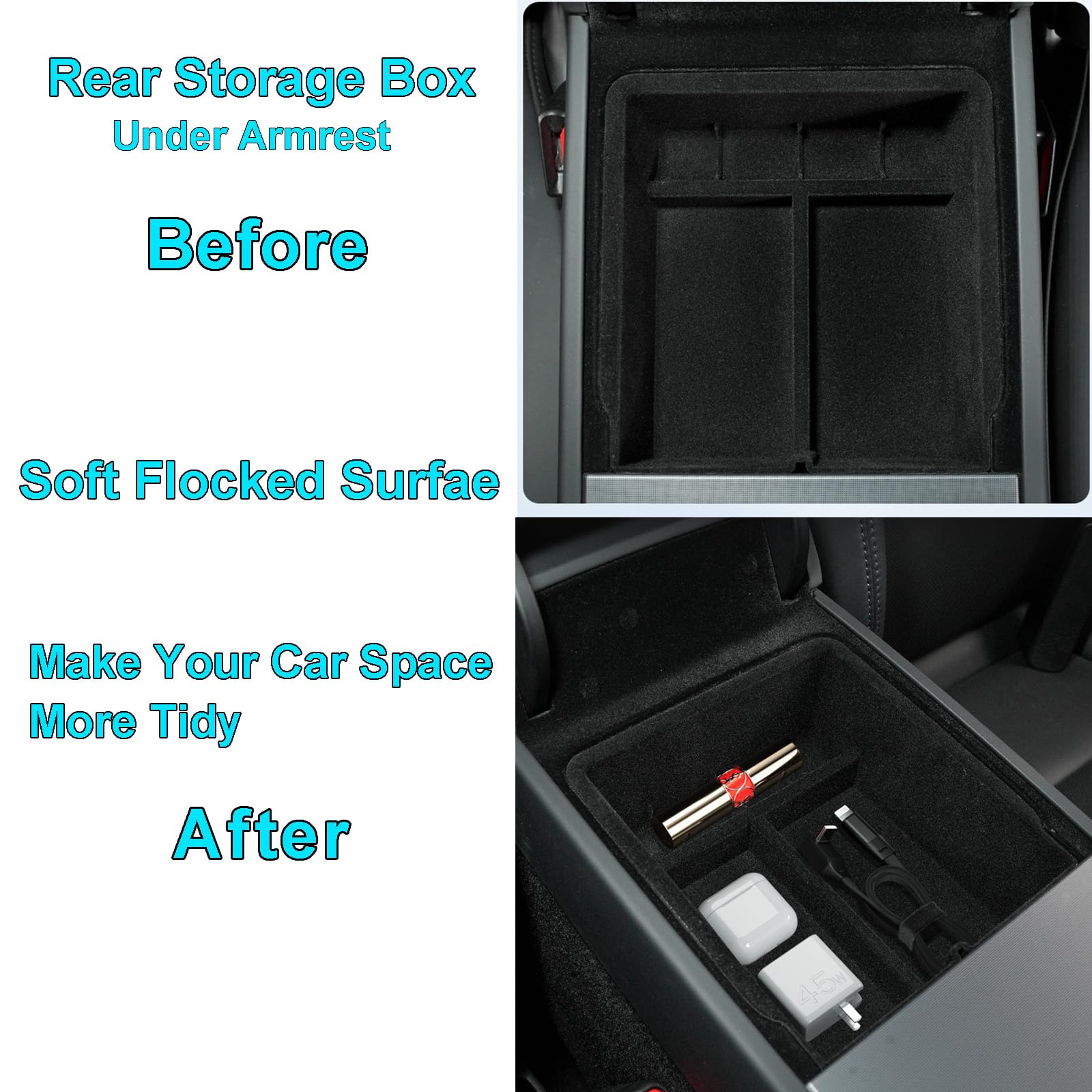 Inserti Portabicchieri Tesla VIHIMAI - Per Model 3 2021-2023