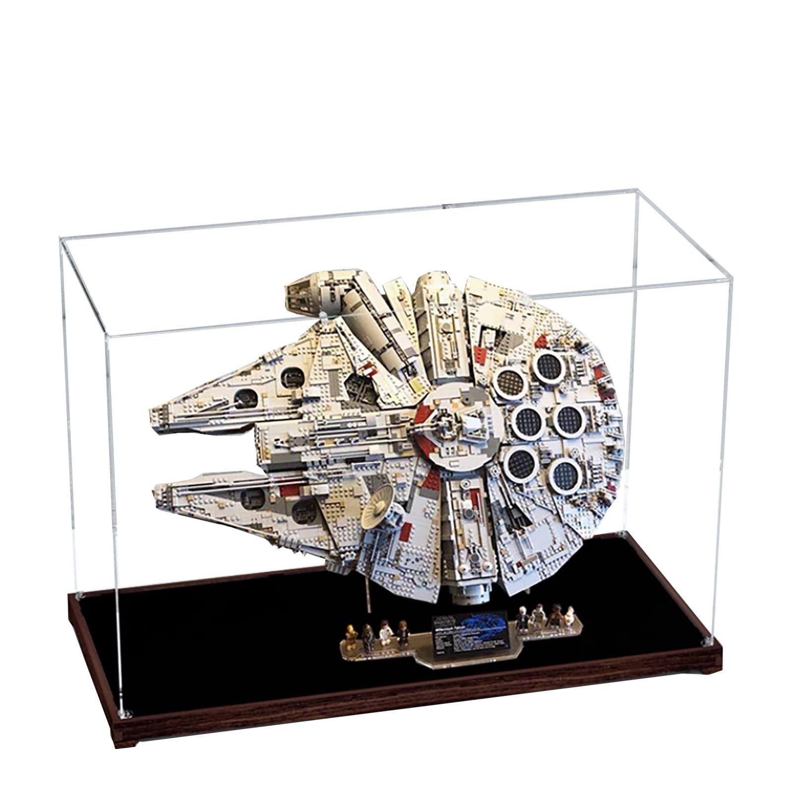 Acrylic Display Case for Lego 75192 Deluxe Millennium Falcon，Dustproof Box, Storage Box, Transparent Box, Display Box Compatible with Lego 75192（Only Case, No Model (Option 4)