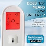 ByFloProducts, Thermometer Adult and Baby, Forehead Digital Thermometer, Infrared Thermometer, Memory and Fever Alarm, Easy to Use, 1 Second Reading Temperature