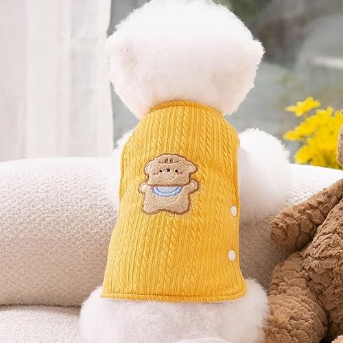 Miniatura 4 de Suéter de forro polar para perro, lindo chaleco de forro polar para perro, ropa cálida para mascotas, camisas para cachorros y perros pequeños,