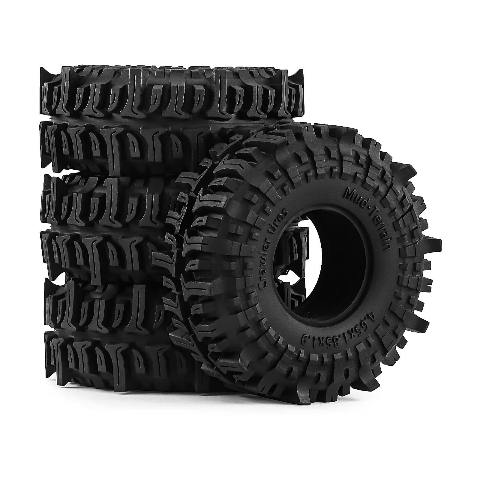 Per Axial Per SCX10 Per Traxxas Per TRX4 CrossRC Per Enduro Per Redcat Per WPL D90 1/10 RC Parti Automobili 1.9 Pollici 118mm Fango Pneumatici Fuoristrada Ricambi Modellini RC