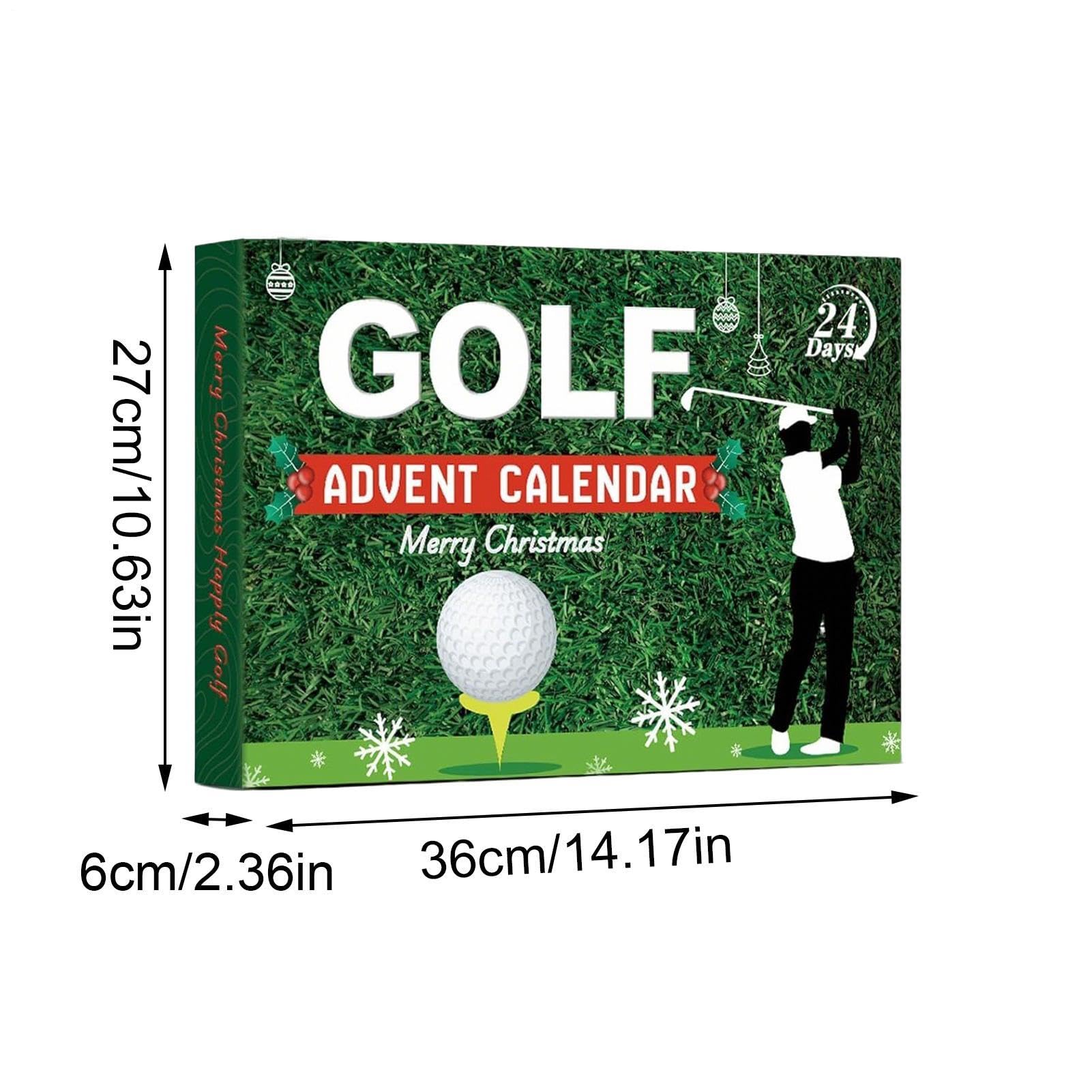 Calendario 'Avvento natalizio a tema golf, set di accessori per 24