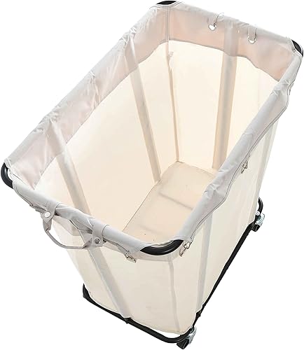 Miniatura 6 de Household Essentials, Carrito de lavandería comercial negro