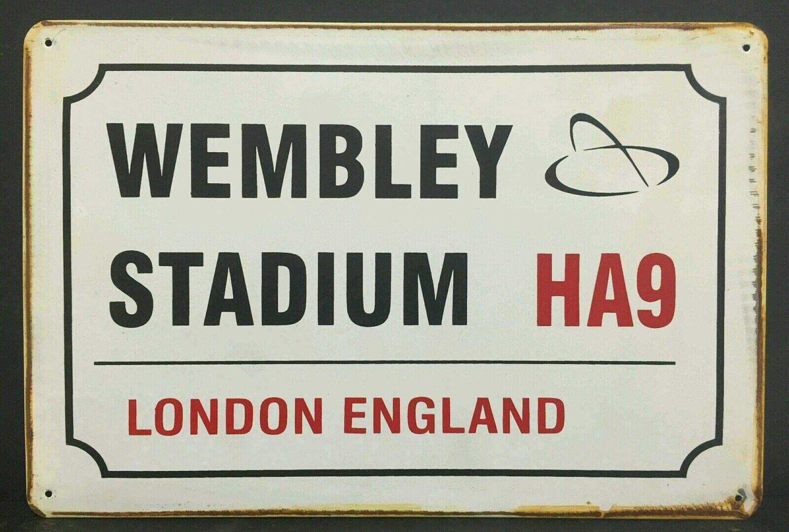 Biopracess Metalpostera13655 Wembley Stadium Ha9 London Vintage Retro Metal Sign Home Garage Workshop Pub Outdoor Decoration Plaque 8X12 Inch