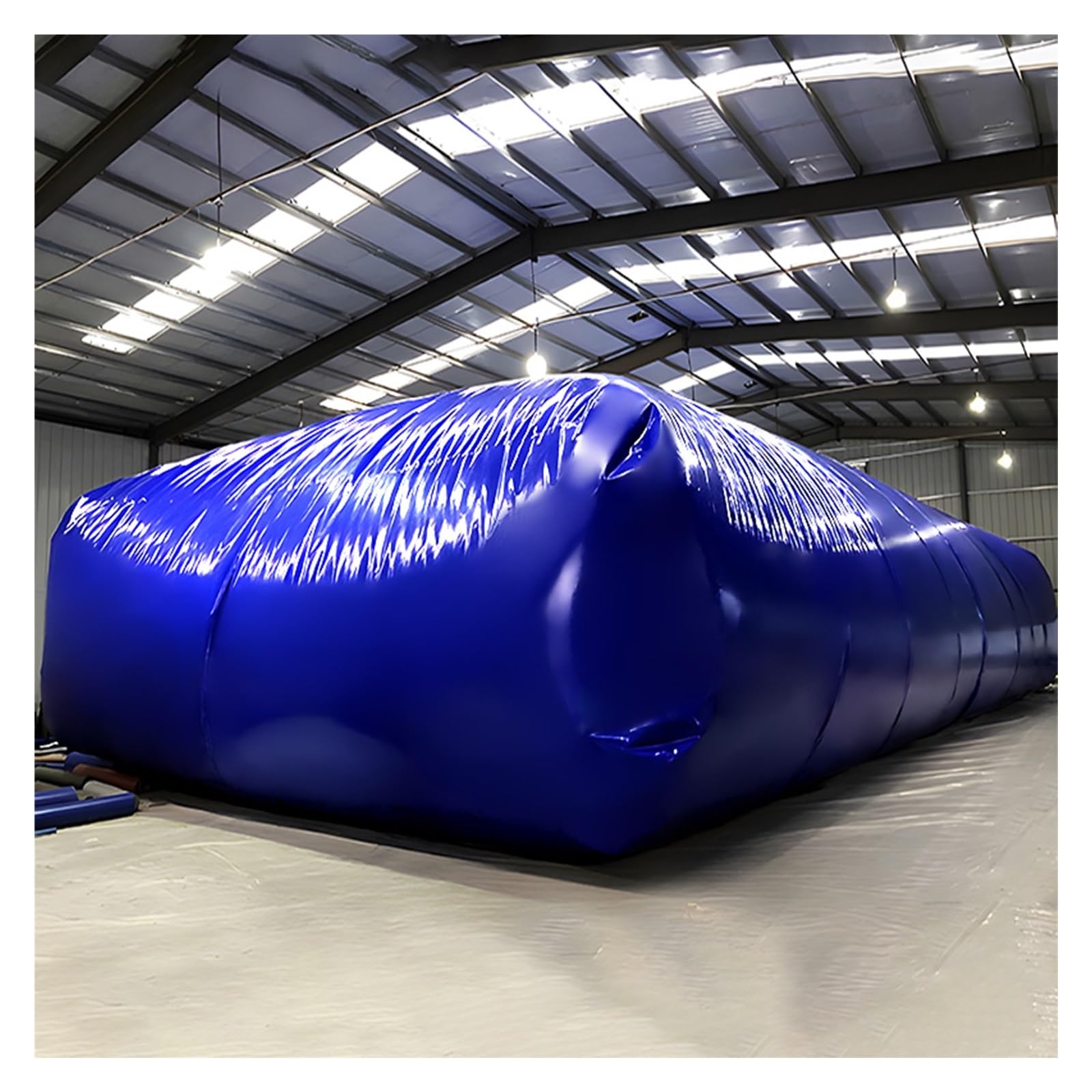 PVC Emergency Water Storage Bladder Tank - 2000 Gallon Foldable Soft Water Bag(240L/63Gal/1x0.7x0.35m)